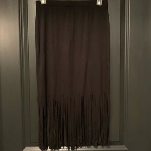 Black Fringe Skirt